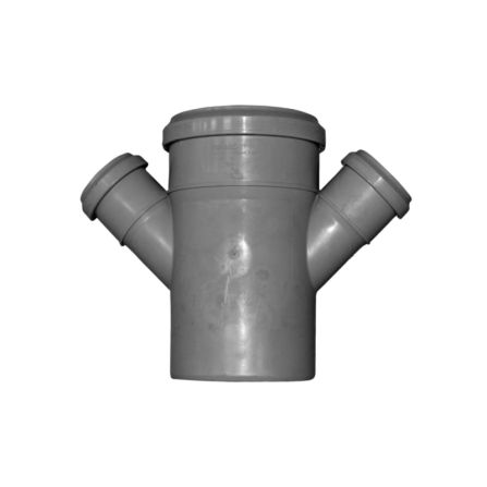 PP RAMIFICATIE DUBLA REDUSA EASYKIT"V"D110/D50/D50 - 67GR