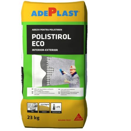 ADEZIV POLISTIREN POLISTIROL ECO 25 KG ADEPLAST (LIPIRE SI SPACLUIRE)