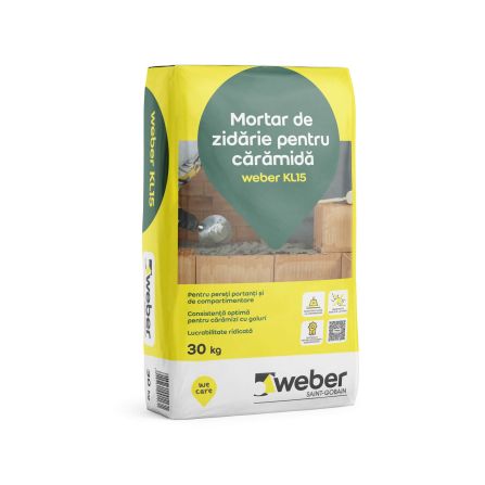 MORTAR ZIDARIE KL15/30KG WEBER