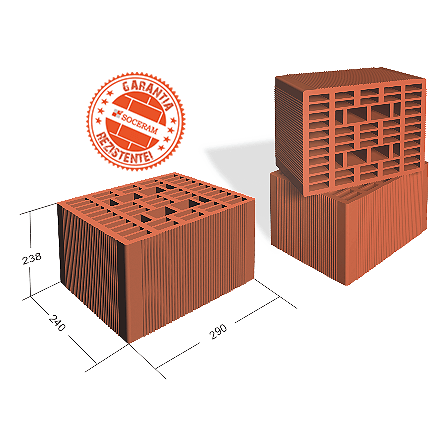 CARAMIDA SOCERAM 290X240X238 E LD - 64 BUC/PALET