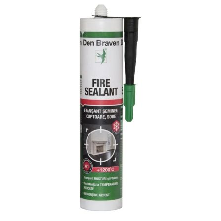 SILICON FIRESEALANT 1200 GRADE NEGRU 280ML