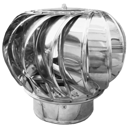 CAPAC TERMINAL COS DE FUM ROTATIV INOX D130MM - 651814