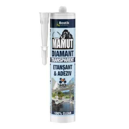 SILICON MAMUT UNIVERSAL TRANSP DIAMANT 290ML BOSTIK
