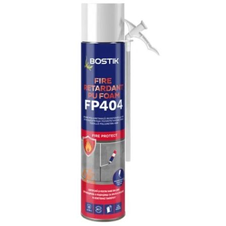 Spuma poliuretanica, rezistenta la foc, aplicare manuala, 750 ml, roz, Bostik
