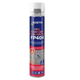 Spuma poliuretanica pentru montaj, rezistenta la foc, Bostik FP404 Fire Retardant PU Gun Foam, aplicare cu pistol, 750 ml
